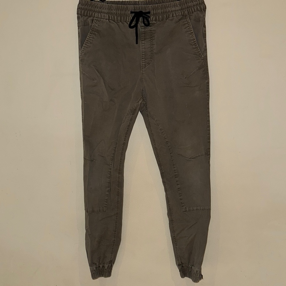 Jack and Jones Green Jogger Sweatpants with Tapered Legs